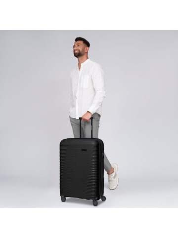 Farmhood Eco Edition 4 Rollen Trolley 67 cm mit Dehnfalte in black