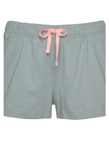 LASCANA Shorty in jadegrün-bedruckt