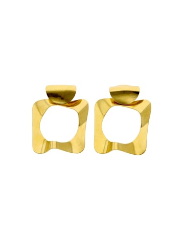 usha WHITE LABEL Women Earrings With Butterfly Clutch in Gold
