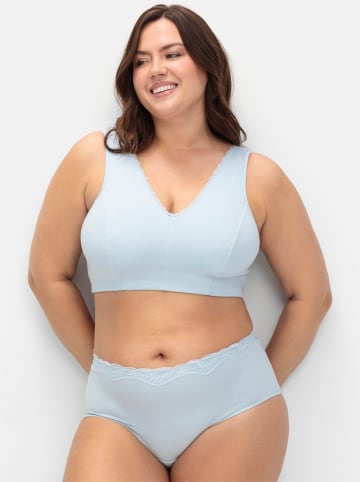 sheego Bügelloser BH in marine + hellblau