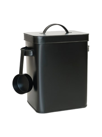 relaxdays Metallbox in Schwarz - 6,5 Liter