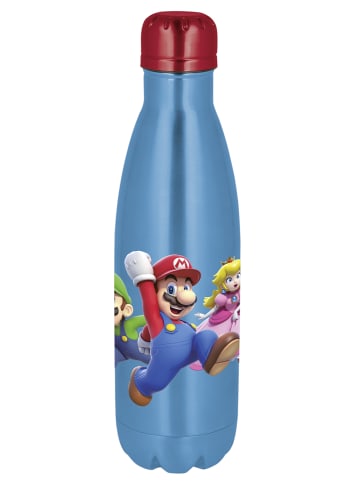 Geda Labels Isolierflasche Super Mario Classic Dimension in Blau - 500ml