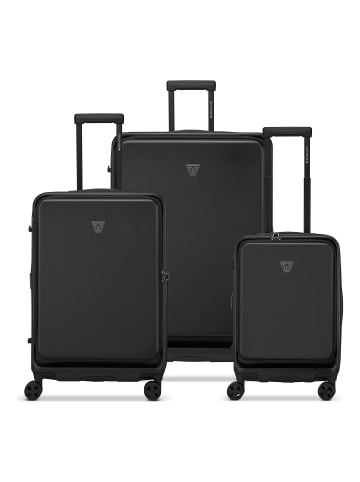 Roncato Florence 4 Rollen Kofferset 3-teilig mit Dehnfalte black