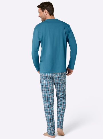 WITT WEIDEN Schlafanzug in topas-dunkelblau-bedruckt