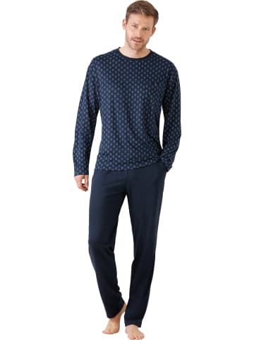 hajo Single-Jersey Schlafanzug in marine