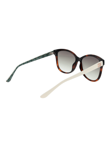 Guess Frauen Sonnenbrille Schmetterling Braun
