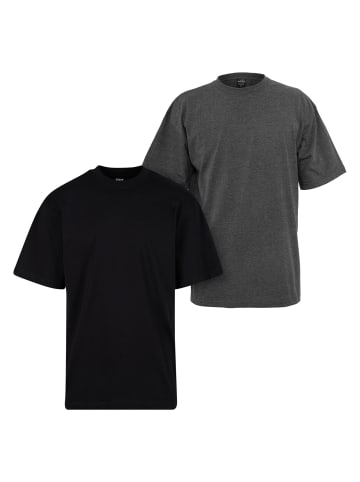 Urban Classics T-Shirts in black+charcoal