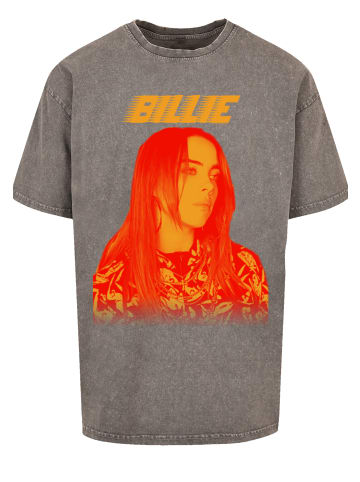 F4NT4STIC Oversize T-Shirt Billie Eilish Portrait in Asphalt