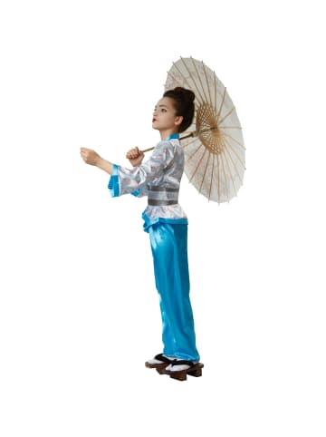 tectake Traditionell gehaltenes, japanisches Gewand, blau