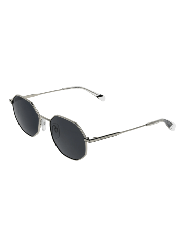 Bulget Unisex Sonnenbrille Geometrisch Silber