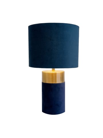näve Tischleuchte "BORDO" in blau - (L)18 cm x (B)18 cm x (H)32 cm