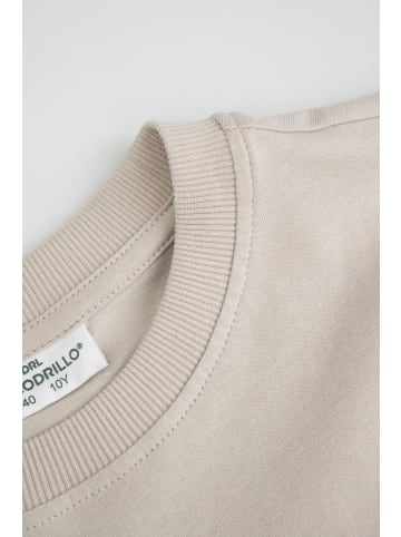 Coccodrillo Baumwoll-T-Shirt mit kurzen Ärmeln in grau