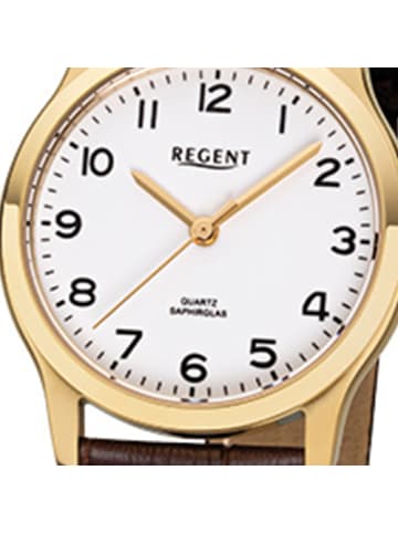Regent Armbanduhr Regent Lederarmband braun klein (ca. 30mm)