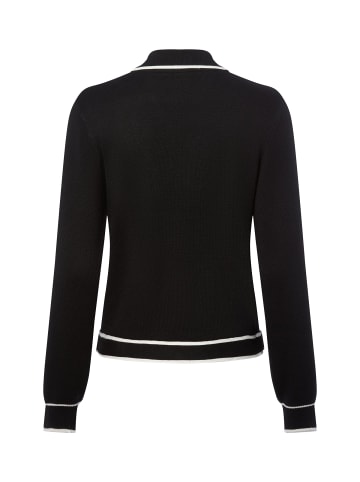 Liu Jo Strickjacke mit Seidenanteil Maglia zippata in schwarz weiß - 0001