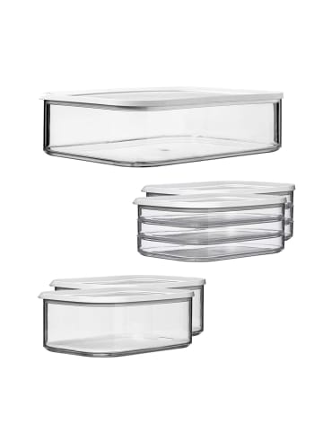 Mepal 5er Set Aufschnittdosen Modula in transparent