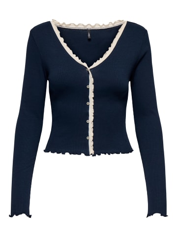 ONLY Jersey-Top 'ONLLAILA' Marineblau