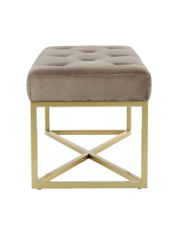 Kayoom Sitzbank Cameron in taupe - gold