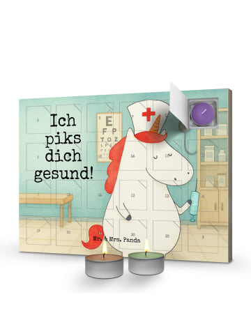 Mr. & Mrs. Panda adventskalender mit duftkerzen Einhorn Krankens... in Weiß