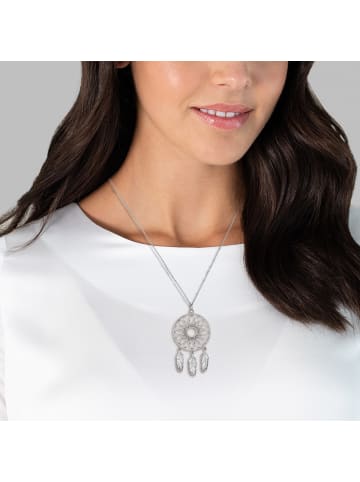 Glanzstücke München Halskette Feder Sterling Silber in silber