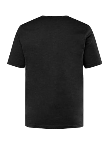 Men Plus Kurzarm T-Shirt in schwarz