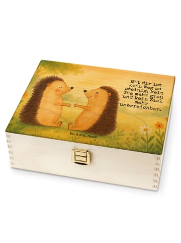 Mr. & Mrs. Panda Tee Organizer Igel Liebe Design mit Spruch in Weiß