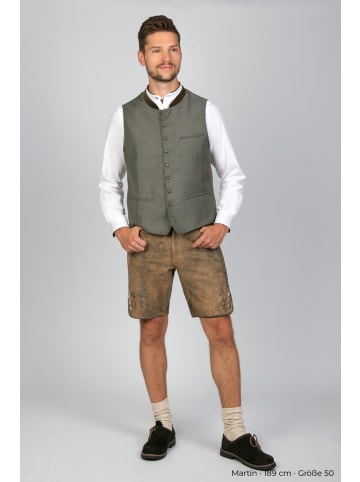 Edelnice Kurze Wildbock Lederhose Paul in braun