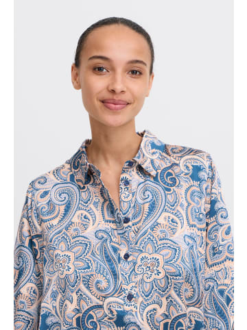 b. young BYHILLY SHORT DRESS loose fit in Blue Paisley Mix