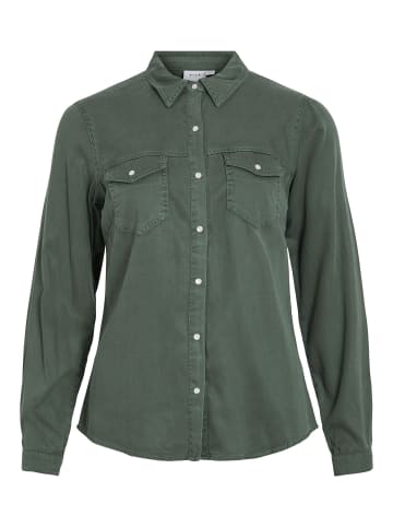 Vila Jeanshemd in Duck Green