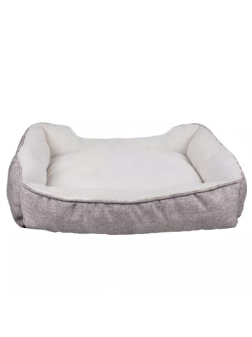 Intirilife Hundebett Katzenbett 50 x 40 x 13 cm in Grau