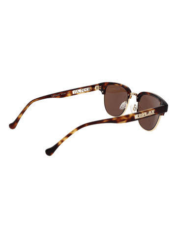 Replay Unisex Sonnenbrille Browline Gold