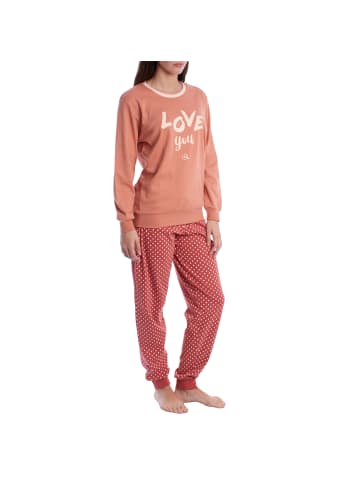 Kisses and Love Schlafanzug in Pink