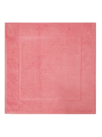 Framsohn 2er Set: Zwirnfrottier Badematte "BASIC" in pink (L) 67 x (B) 67 cm