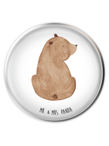 Mr. & Mrs. Panda Abflussstopfen Bär Schulterblick ohne Spruch in Weiß