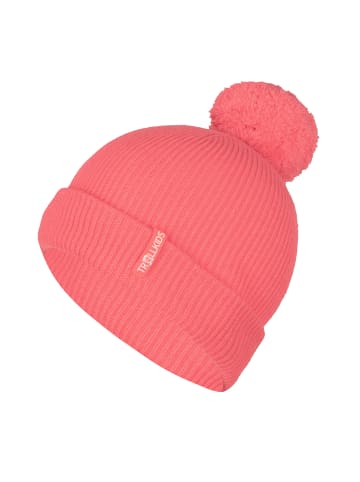 Trollkids Bommelmütze Holmenkollen in coral pink