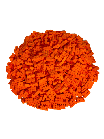 LEGO 2x4 Hochsteine 3001 250x Teile - ab 3 Jahren in orange