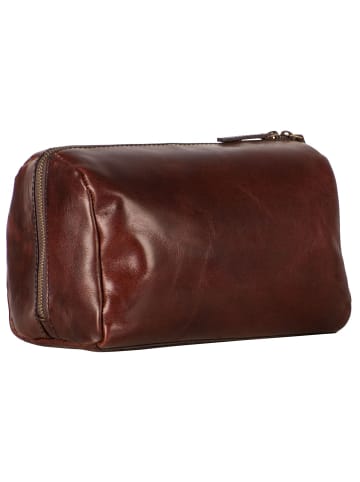Leonhard Heyden Cambridge Kulturbeutel Leder 26 cm rotbraun