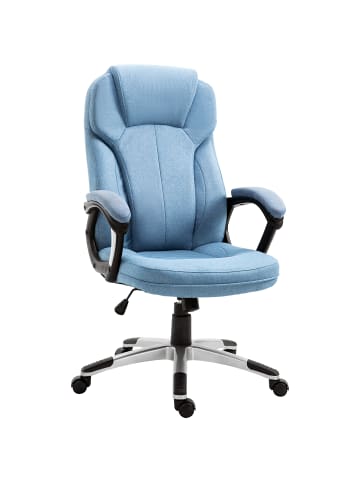 Vinsetto Bürostuhl-66L x 75B x 110-120H cm-Hellblau