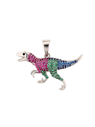 myMo Women Pendant With Rhinestones in Silver Multicolor