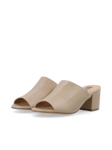 Bianco Mules in Nougat