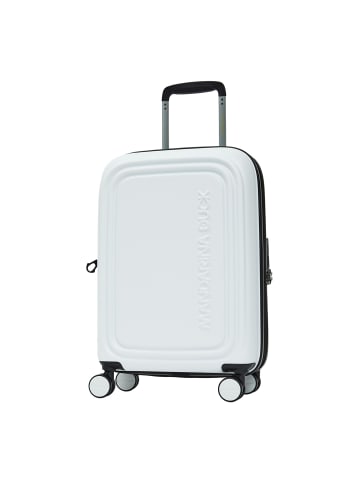 Mandarina Duck Logoduck 4-Rollen Kabinentrolley 55 cm in blanc