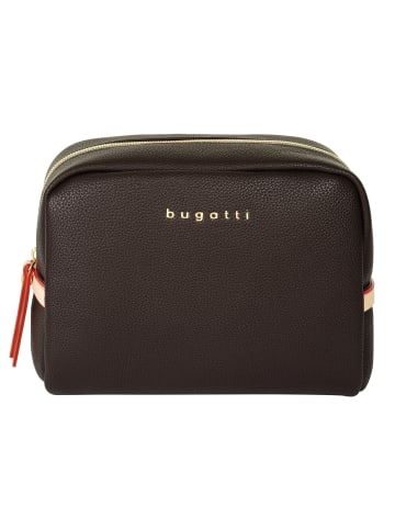 Bugatti Kosmetiktasche ELLA Kunstfaser in dunkelbraun