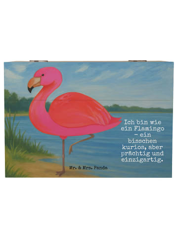 Mr. & Mrs. Panda Aufbewahrungsbox Flamingo Classic Design mit Sp... in Weiß