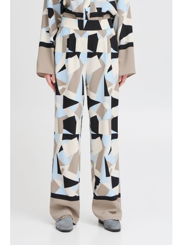 b. young BYFAVIA PANTS - straight fit in Humus Blocks