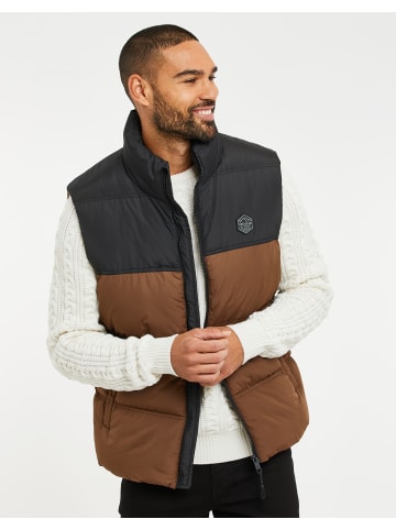 Threadbare Weste THB Jacket Gilet Lethame in black_Chocolate