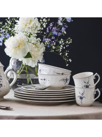 Villeroy & Boch 6er Set Dessertschalen Vieux Luxembourg in Weiß-Blau ø 12,9 cm in weiß-blau