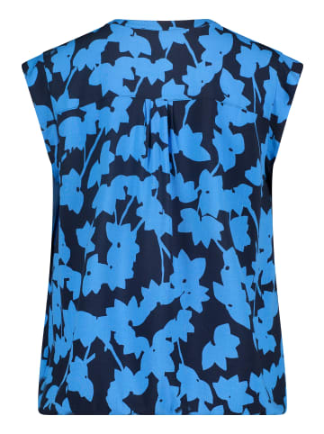 BETTY & CO Blusentop mit Print in Dunkelblau/Blau