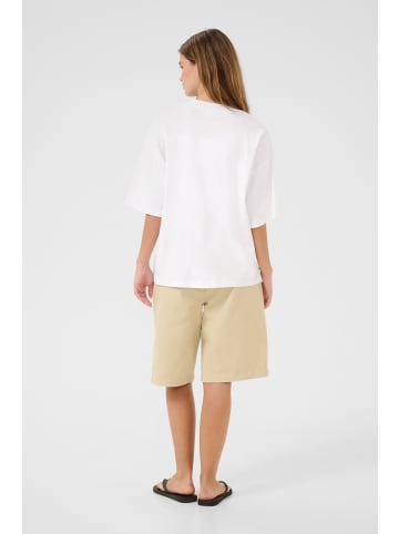 Karen By Simonsen T-shirt KBVigdis Baggy fit in Vigdis print - bright white