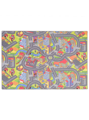 Snapstyle Kinderteppich Little Town 3D in bunt