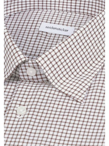 Seidensticker Business Hemd Slim in Braun