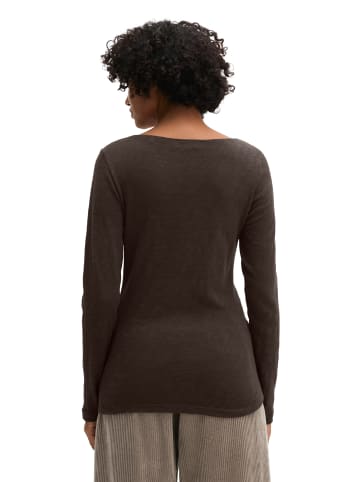 Marc O'Polo U-Boot-Longsleeve regular in Black Cherry